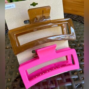 Noir Hair Claw Clips Womens Hair Accessories New Pink Brown